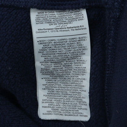 Nike Men's Blue Pullover Hoodie Regular Fit Size M Sports Fleece