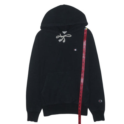 Champion Men's Black Small Pullover Hoodie 84% Cotton 16% Polyester