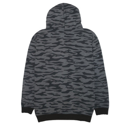 Ecko Unltd Men's Grey Camouflage Full Zip Hoodie 4XL Longline