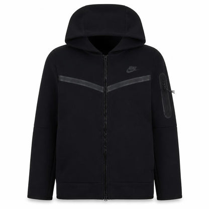 Nike Men's Black 2XL Full Zip Hoodie with Logo