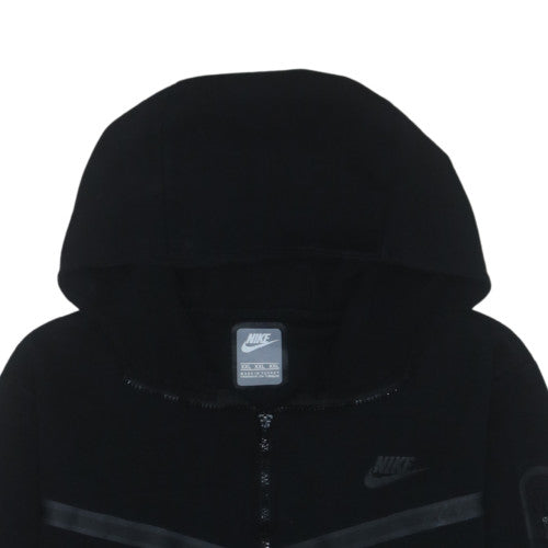 Nike Men's Black 2XL Full Zip Hoodie with Logo