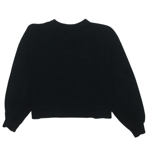 Nike Womens Black Dri-FIT Pullover Sweatshirt M Crew Neck Logo