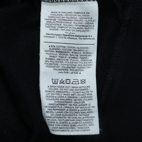 Nike Womens Black Dri-FIT Pullover Sweatshirt M Crew Neck Logo
