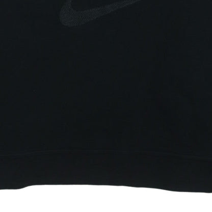 Nike Womens Black Dri-FIT Pullover Sweatshirt M Crew Neck Logo