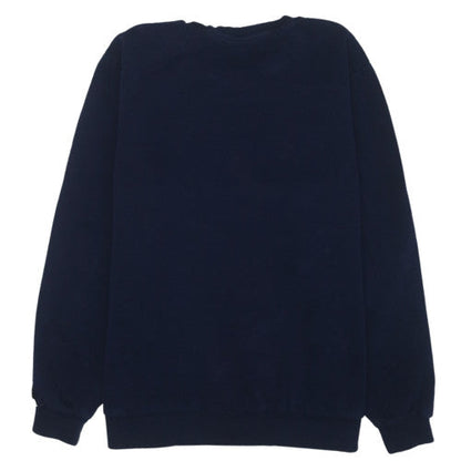 Puma Men's Blue 2XL Crew Neck Logo Pullover Sweatshirt