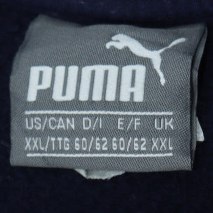 Puma Men's Blue 2XL Crew Neck Logo Pullover Sweatshirt