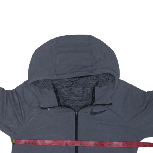 Nike Men's Grey Full Zip Dri-FIT Hoodie Size L Sportswear