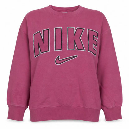 Nike Women's Pink Cotton Blend Pullover Sweatshirt Size S