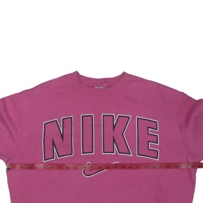 Nike Women's Pink Cotton Blend Pullover Sweatshirt Size S