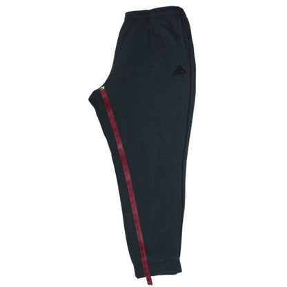Adidas Men’s Black 2XL Fleece Sweatpants Regular Fit