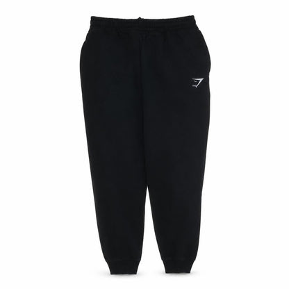 Gymshark Men’s Black Joggers M Regular Fit Fleece Tapered Sweatpants
