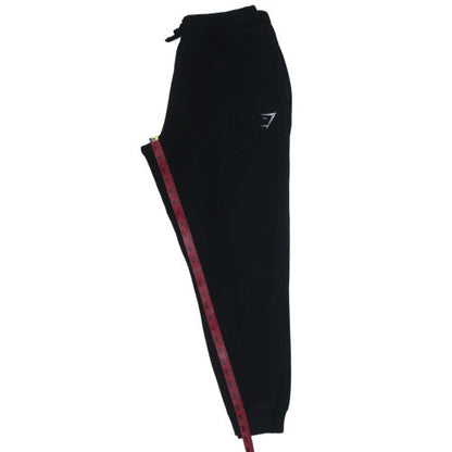 Gymshark Men’s Black Joggers M Regular Fit Fleece Tapered Sweatpants
