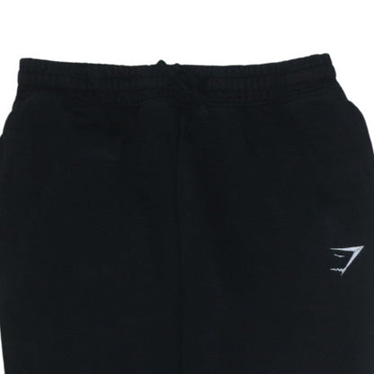 Gymshark Men’s Black Joggers M Regular Fit Fleece Tapered Sweatpants