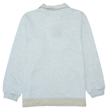 Nike Men’s Grey Fleece Quarter Zip Pullover Sweatshirt S