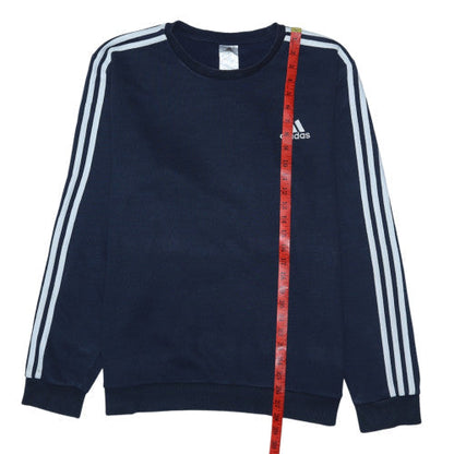 Adidas Men's Blue Long Sleeve Crew Neck Pullover Sweatshirt Size L
