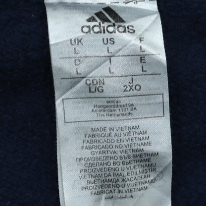 Adidas Men's Blue Long Sleeve Crew Neck Pullover Sweatshirt Size L