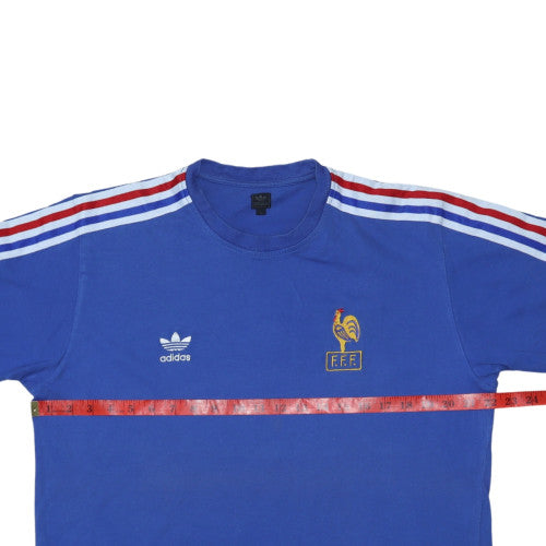 Adidas Men’s Blue Les Bleus Retro Sports T-Shirt Size L