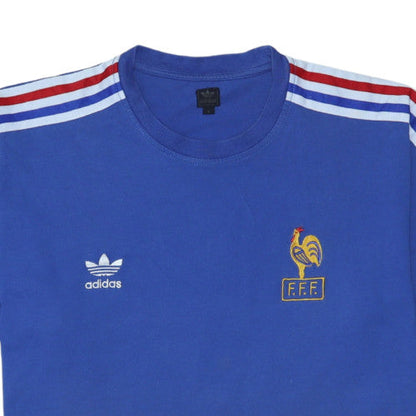 Adidas Men’s Blue Les Bleus Retro Sports T-Shirt Size L