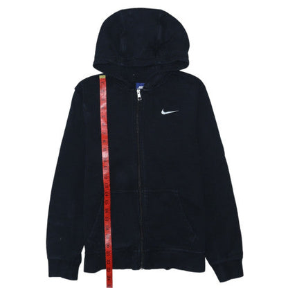 Nike Boys Black Full Zip Hoodie XL 13-15 Years Fleece Sportswear