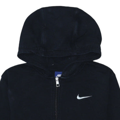 Nike Boys Black Full Zip Hoodie XL 13-15 Years Fleece Sportswear