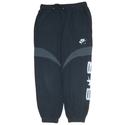Nike Air Men's Black Jogger Sweatpants M Regular Fit Fleece Cuffed