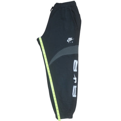 Nike Air Men's Black Jogger Sweatpants M Regular Fit Fleece Cuffed