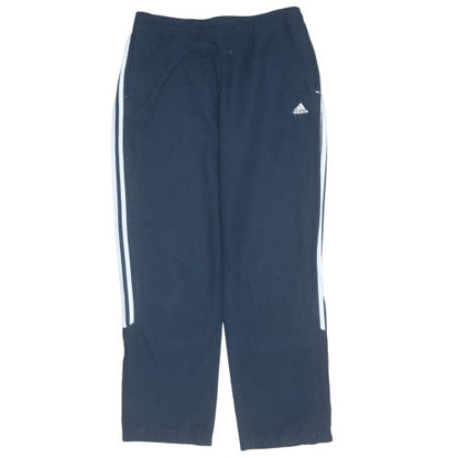 Adidas Women Blue Track Pants M Regular Fit Activewear Trousers