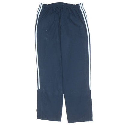 Adidas Women Blue Track Pants M Regular Fit Activewear Trousers
