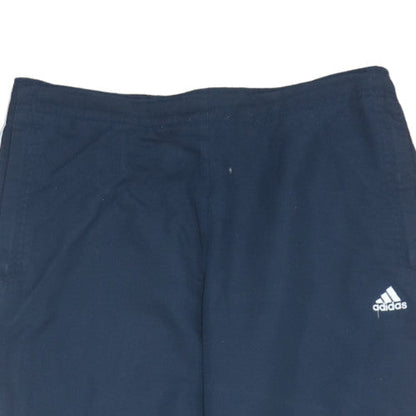 Adidas Women Blue Track Pants M Regular Fit Activewear Trousers