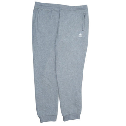 adidas Men’s Grey 2XL Fleece Sweatpants with Logo and Drawstring