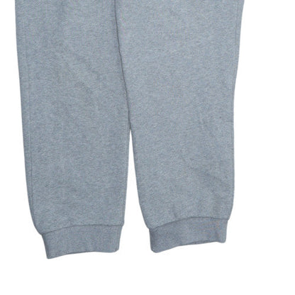 adidas Men’s Grey 2XL Fleece Sweatpants with Logo and Drawstring