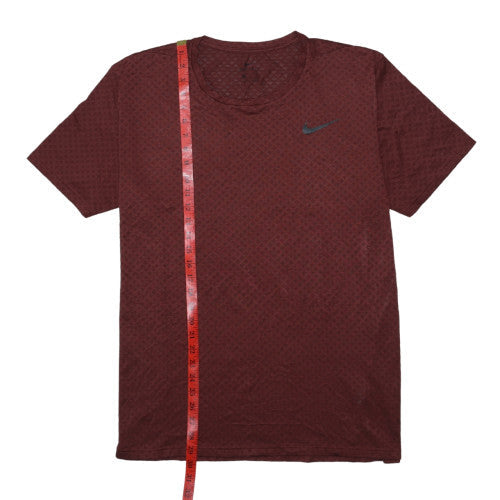 Nike Men's Brown Dri-Fit 2XL Short Sleeve Athletic T-Shirt