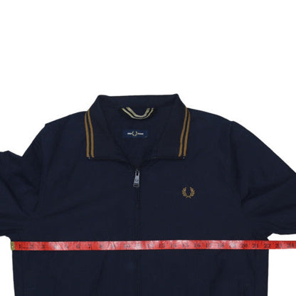 Fred Perry Men's Blue M Track Jacket Lightweight Casual Zip-Up