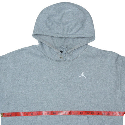 Jordan Women Grey Pullover Hoodie Small Loose Fit Cotton Blend