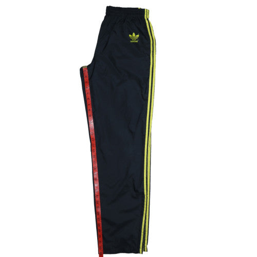 Adidas Men's Black Track Pants L Retro 80s Straight Leg Activewear