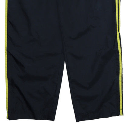 Adidas Men's Black Track Pants L Retro 80s Straight Leg Activewear