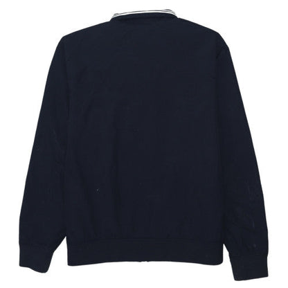Fred Perry Men's Blue M Track Jacket Lightweight Zip-Up Cotton Blend