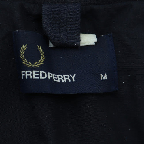 Fred Perry Men's Blue M Track Jacket Lightweight Zip-Up Cotton Blend