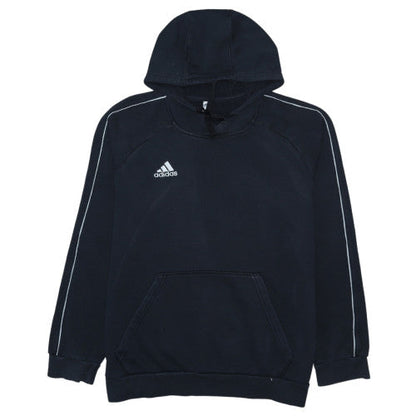 Adidas Men's Black Pullover Hoodie Size L Sports Fleece Sweatshirt