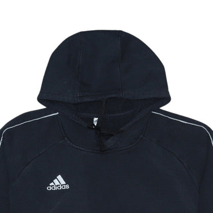 Adidas Men's Black Pullover Hoodie Size L Sports Fleece Sweatshirt