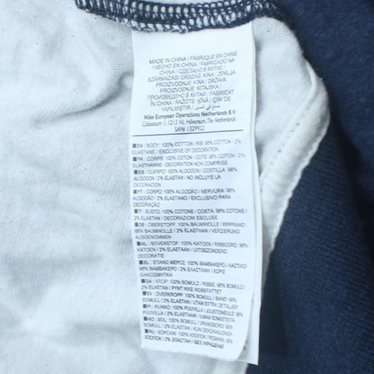 Nike Women's Blue Cotton Full Zip Track Jacket Size M