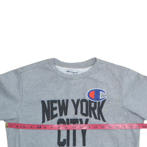 Champion Women's Grey XL Pullover Sweatshirt New York City Logo