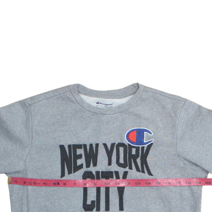 Champion Women's Grey XL Pullover Sweatshirt New York City Logo