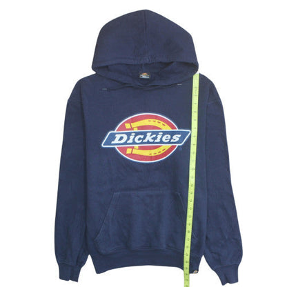 Dickies Men's Blue Pullover Hoodie Small Hooded Logo Sweatshirt