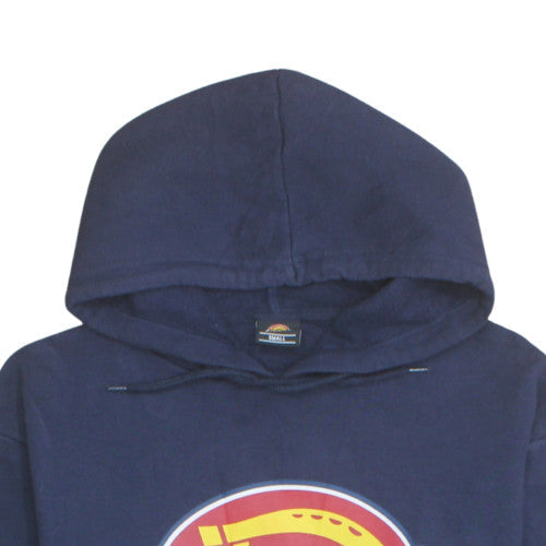 Dickies Men's Blue Pullover Hoodie Small Hooded Logo Sweatshirt