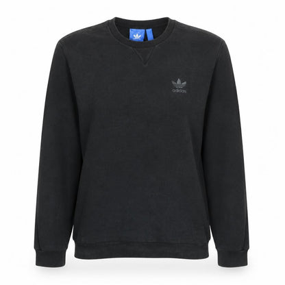 Adidas Womens Black Crew Neck Pullover Sweatshirt Size M
