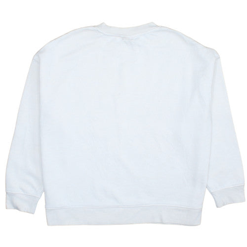 Disney Women White Mickey Mouse XL Sweatshirt Crew Neck Pullover
