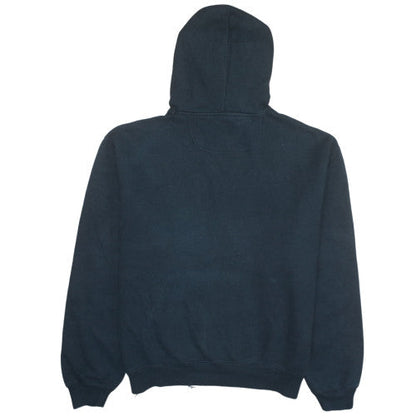 Champion Men's Black Pullover Hoodie Size L Classic Fleece Sweatshirt