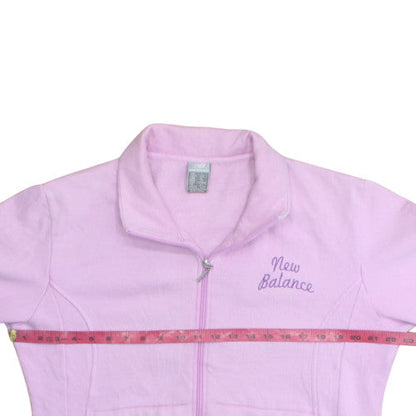 New Balance Women Pink Size 14 Track Jacket Full Zip Fleece