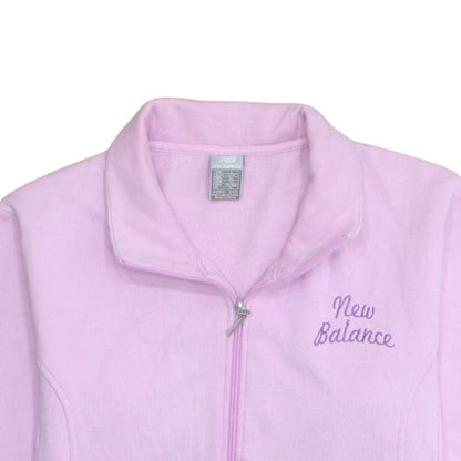 New Balance Women Pink Size 14 Track Jacket Full Zip Fleece